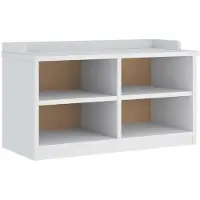 vidaXL Gangbankje SANDNES wit 87x40x50 cm massief grenenhout