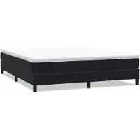 vidaXL Boxspring zonder matras fluweel zwart 180x210 cm