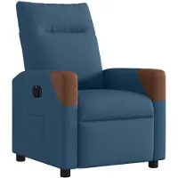 vidaXL Fauteuil elektrisch verstelbaar stof blauw