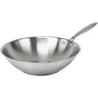 Fackelmann Wok 28 cm van 18/10 roestvrij staal Triply Vita3