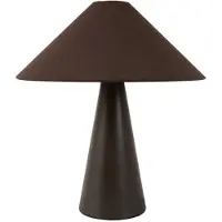 Light & Living Tafellamp E14 Ø40x44,5 cm DOLORE donker bruin+linnen d bruin