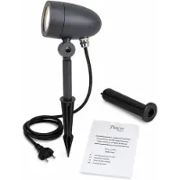Paco Home LUSPO Tuinspot – Antraciet – GU10 – IP54 – Grondspies – Max. 10W – 150 cm Kabel