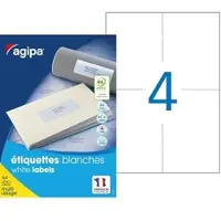 Agipa Universele Etiketten, 105 x 148,5 mm, met Lostrekstrip