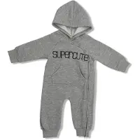 SuperCute jumpsuit gemêleerd grijs kruippak maat 68/74