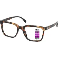 Vista Bonita Leesbril Cubo XL -progressief-Hub Havanna-+3.00