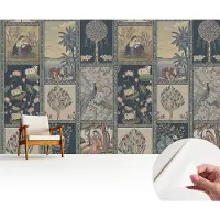 Wallfluent Zelfklevend Behang - Romantische scène Zelfklevend fotobehang - 416x254 cm - Marine Zelfklevend Behang - Plakklare achterzijde - Voor de woonkamer, slaapkamer en kantoor Zelfklevend Behang