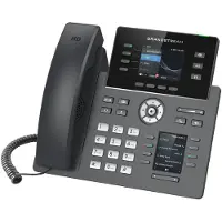 Grandstream Networks GRP2614, 4 SIP-accounts, 4 lijntoetsen, TFT LCD, 2x RJ-9, 2x RJ-45, Bluetooth, Wi-Fi, QoS., Telefoon, Zwart