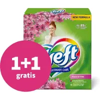 Dreft 1+1 gratis: Poeder Wasmiddel Touch Pink 40 wasbeurten 2,6 kg