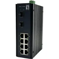 Level One IGU-1071, LevelOne switch. 10x Gigabit Ethernet (GE) poorten, 8x 1 Gigabit Ethernet, 2x 2.5 Gigabit Ethernet SFP poorten