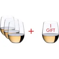 Riedel - Het O-wijnglas voor Viognier/Chardonnay, 33,5 cl, voordelingsset - Koop er 4 en betaal er 3