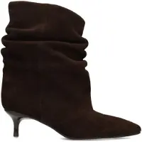 POSH by Poelman Enkellaarsjes chocoladebruin