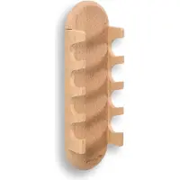 Legamaster Whiteboard marker holder WOODEN, magnetisch, voor 4 boardmarkers, B 60 x D 35 x H 200 mm, beukenhout, gelakt