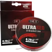 DLT UltraRed-8 Braided Line - 200m 0.20mm 14kg - Gevlochten lijn - 8 Braid - Vislijn