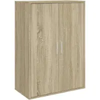 vidaXL Dressoir 60x31x84 cm bewerkt hout sonoma eikenkleurig