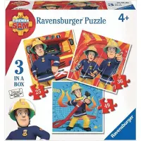 Ravensburger 3in1 Puzzel Brandweerman Sam 25-36-49 Stukjes