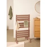 Create - Elektrische handdoekhouder 500W - Mokka - Met poten - Met legbord 3 spijlen - WARM TOWEL