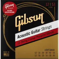 Gibson FACTORY SPEC STRINGS PHOSPHOR BRONZE ACOUSTIC GUITAR 12-STRING LIGHT GAUGE