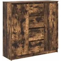 vidaXL Dressoir met laden, gerookt eikenhout, 100,5 x 35 x 98,5 cm
