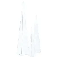 vidaXL Lichtkegelset decoratief LED 30/45/60 cm acryl koudwit