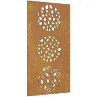 vidaXL Wanddecoratie tuin bladontwerp 105x55 cm cortenstaal