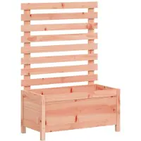 vidaXL Plantenbak met rek 79x39,5x114 cm massief douglashout