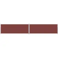 vidaXL Windscherm uittrekbaar 220x1200 cm bruin