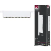Paulmann URail LED-strip Zelos, 3000K, signaalwit, dimbaar, wit / opaal, Woon-/ Eetkamer, Aluminium, Modern