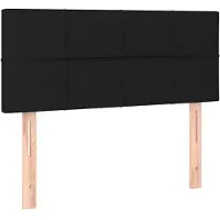 vidaXL Hoofdbord 100x5x78/88 cm stof zwart