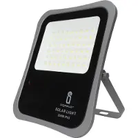 Aigostar LED-schijnwerper met zonnepaneel, 300W, 6500K, koud wit, IP65, waterdicht, voor buitengebruik, tuinverlichting