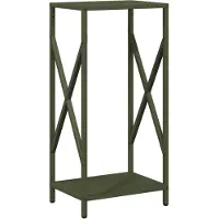 vidaXL Brandhoutrek 34x25x70 cm koudgewalst staal olijfgroen
