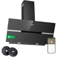 CIARRA Kopffreihaube 90 cm A+++, 683 m³/h, Afzuigkap Inclusief BOOST WIFI-app, Touchbediening VM9736FB