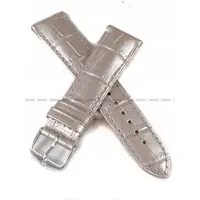 Hirsch Duke Metallic Lederen Horlogeband - Zilverkleurig - 20mm