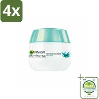Garnier - SkinActive - Botanische Dagcrème - Aloë Vera - Voor ieder Huidtype - 50 ml - Voordeelverpakking - 4 stuks - Dagcrème - Aloë vera
