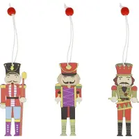 Springos Notenkraker | Kerstboomhanger | 9 Stuks | 3 ontwerpen