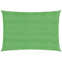 vidaXL Zonnezeil rechthoekig 160 g/m² 2,5x5 m HDPE lichtgroen