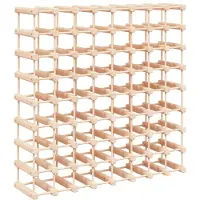 vidaXL Wijnrek voor 72 flessen 90,5x23x90,5 cm massief grenenhout