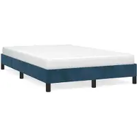 vidaXL Bedframe zonder matras, donkerblauw, 120x190 cm, fluweel