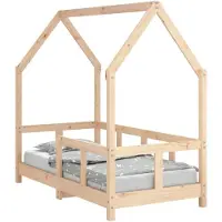DKD Home Decor Kinderbedframe 70x140 cm massief grenenhout