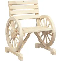 vidaXL Tuinstoel 58x58x78,5 cm massief vurenhout