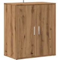 vidaXL Schoenenkast 60x35x70 cm bewerkt hout artisanaal eikenkleur