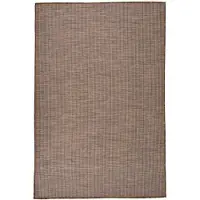 vidaXL Buitenkleed platgeweven 120x170 cm bruin