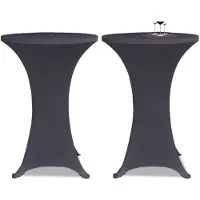vidaXL Tafelhoes stretch 2 stuks 70 cm antraciet