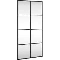 vidaXL Wandspiegel rechthoekig 40x80 cm ijzer zwart