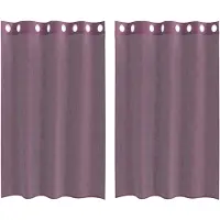 vidaXL Gordijnen Voile met doorvoertules 2 st 140x175 cm paars