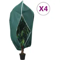 vidaXL Plantenhoezen met ritssluiting 4 st 70 g/m² 3,93x3,5 m