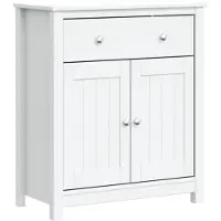 vidaXL Badkamerkast BERG 69,5x34x80 cm massief grenenhout wit