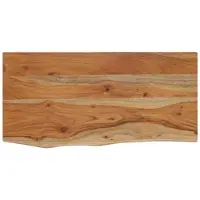 vidaXL Wandschap rechthoekig natuurlijke rand 60x30x2,5 cm acaciahout