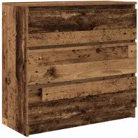 vidaXL Dressoir 80x35x76 cm spaanplaat oud hout