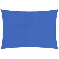 vidaXL Zonnezeil 160 g/m² rechthoekig 5x7 m HDPE blauw