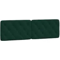 vidaXL Hoofdbordkussen 160 cm fluweel donkergroen